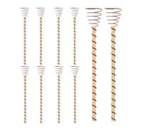 Antenne de jardin en cuivre - 30,5 cm - Histoire du cuivre - Bobine de 10 % de cuivre - Pour la culture de plantes potagers - Soutient entièrement la mallette en bois