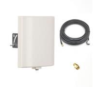 Antenne de panneau WiFi 2,4 G 5 GHz double bande avec câble d'extension de 3 m SMA mâle et adaptateur RP-SMA pour routeur WiFi sans fil carte réseau caméra IP moniteur de surveillance vidéo