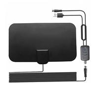 Antenne de télévision intérieure, antenne TV numérique HD 1 500 milles, récepteur HD 4K 1080P avec amplificateur de signaux, TV numérique Violette