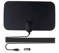 Antenne De Télévision Numérique Booster Gain Élevé Antenne Haute Définition Hd Antenne Active Intérieure Plate Pour Antenne De Voiture Rv Voyage Smart Tv - Type Black