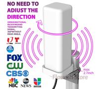 Antenne de télévision numérique extérieure HD 4K HD 1080P HDTV 1080P de 6000 milles 360 ° Amplificateur de signal 35DBI IP66