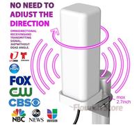 Antenne de télévision numérique extérieure HD 4K HD 1080P HDTV 1080P de 6000 milles 360 ° Amplificateur de signal 35DBI IP66