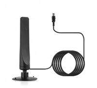 Antenne de télévision numérique HD 4K/1080P avec amplificateur de Signal,antenne intérieure et extérieure pour réception Hdtv à large plage,antenne de télévision domestique Black