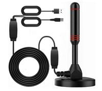 Antenne de télévision numérique LYEAA antenne Dab amplifiée intérieure avec Ensemble d'antenne amplificateur DVB-T2 antenne HD extérieure