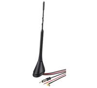 Hama Antenne de Toit pour Voiture, AM/FM et Dab/Dab+ (pour Dab/Dab+, AM/FM, antenne de Toit Flexible, Bande III, Bande L, fiche SMB (f), amplifiée électroniquement, Active, 12 V, pour Voiture) Noir