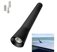 Antenne De Toit Courte pour Voiture, 6,5 cm, FM/AM Tige avec 3 Vis M4/M5/M6 Compatible avec BMW Mini Cooper, Opel, Citroën, VW, Polo, Bettle, Fiat, FM, AM