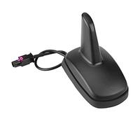 Antenne de Toit de Voiture, Keenso Antenne Aileron de Requin Voiture Antenne de Toit Noir Antenne Radio AM FM avec Connecteur Mâle