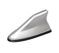 Antenne de Toit Voiture Aileron de Requin pour VW T-Roc (A11 2017-2025 2026), Couvercle de Base Radio AM FM, Adhésif Aérodynamique Accessoires Extérieurs,Silver