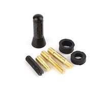 Antenne de Voiture 3.5cm Adaptateur d'Antenne Fibre Carbone à Court Vis en Aluminium Universelle-Keenso