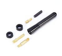 Antenne de Voiture 80mm / 120mm vis en Fiber de Carbone Noire en Aluminium antenne Courte de Voiture Ensemble d'antenne Courte de Sport Universelle 4,7 Pouces