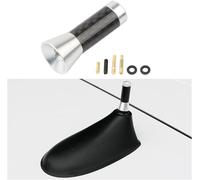 Antenne De Voiture Courte,Antenne Radio Voiture Courte Universel Amplifiée Autoradio,Voiture Stéréo Fm Am Antenne Remplacement Pour Avec Toutes Les Voitures Véhicule Auto Camion(Argent)