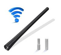 Antenne de voiture universelle sur le toit 18 cm - Antenne de rechange pour tige avec fonction de réception forte FM/AM/DAB - Vis M5 M6 incluses