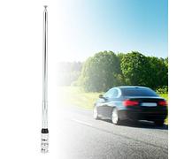 Antenne de voiture VHF UHF 118 136 MHz - Longue tige flexible - Interface BNC en acier inoxydable pour talkie-walkie TV - Communication FM - Sensibilité de réception améliorée - Distance d'appel