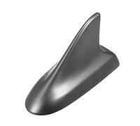 Antenne décorative adhésive Universelle en Plastique Gris foncé, Motif d'aileron de Requin pour Voiture