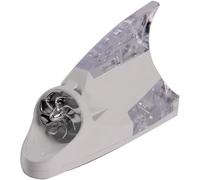 Antenne décorative de Type aileron Requin pour Voiture, antenne Signal d'aileron, Lampe Flash d'avertissement pour Radio Toit AM/FM, Rouge