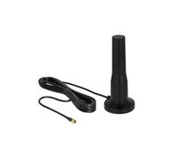 Antenne DeLOCK 12586 Omni-directionnelle 5 dBi, SMA Mâle, 0.698-0.96/1.71-2.17/2.5-2.7GHz, IPX5, Câble 3m RG-174 A/U, ABS Noir, H 120mm