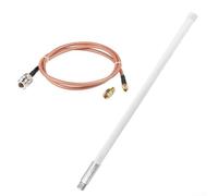 Antenne d'extérieur pour mineurs d'hélium, gain 12 dBi antenne omnidirectionnelle en fibre de verre avec connecteur mâle de type N, câble à faible perte de 1 m, compatible avec sans fil