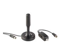 Antenne d'intérieur active TNT/TNT 2 UHD 13 cm / 30 dB - Noir