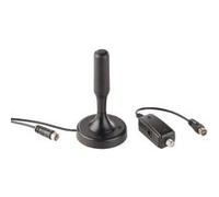 Auvisio Antenne d'intérieur active TNT/TNT2 UHD 13 cm 30 dB Noir