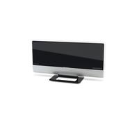 METRONIC 416807 Antenne TV Intérieur Puissante Amplifiée et Extra Plate Compatible 4K UHD - Réception TNT Haute Définition - Noir