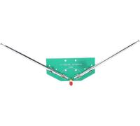 Antenne Dipôle En V, Antenne De Remplacement Radio, Antenne Dipôle Universelle À Accepteur Intérieur, Antenne De Récepteur Fm Intérieure Pour Radio Avec Tv Femelle, Antennes Tv