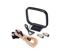 Antenne Dipôle FM 75 Ohms, Antenne Boucle AM Intérieure pour Autoradio, Système Audio, Récepteur Stéréo Domestique