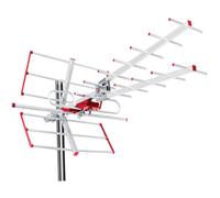 Antenne directionnelle d'éxterieure Maclean MCTV-855 Lte TV DVB-T/T2 H.265 HEVC combo UHF VHF actif max. 100dBμV Filtre