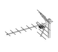 Antenne directionnelle Yaga avec 16 éléments Antenne extérieure Antenne TV 21-60 (474-862 MHz) "Yaga" 75 Ohms Compatible avec DVB-T/T2 H.265 sans symétriseur