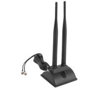 Antenne double bande 2,4G/5G avec câble d'extension de 6,5 pieds, base magnétique 6DB, carte réseau sans fil, antenne WIFI SMA