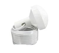 Antenne Double Fréquence 4G + GPS Étanche For Extérieur, Amplificateur De Signal Mobile 30 DBi For Positionnement Par Satellite Voiture Et Bateau, Haute Qualité Couverture plus large(White)