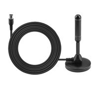 Antenne DTA240 pour TV numérique terrestre - Antenne portable intérieure/extérieure pour TV, tuner USB, DVB-T TDT, radio DAB - Base magnétique et câble coaxial inclus