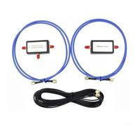 Antenne électromagnétique passive en boucle HF/VHF 10 KHz-30 MHz Kit de mesure de boucle de réception de signal avec 6 m pour câble SMA Portable Test Mesure Inspection Métal ABS Noir Bleu