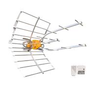 Antenne ellipse 38dB 5G téléviseurs + alimentation (8 unités)