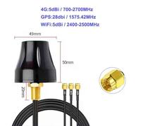 Antenne Étanche Leicrer And,Amplificateur À Gain Élevé,Antenne Combinée Extérieure,Amplificateur De Signal Longue Portée,4g,Wifi,Gps,5 Dbi,28dbi,3 En 1 - Type Typee-1.5m Cable