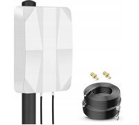 Antenne extérieure 4G/5G Nelawya MIMO directionnelle, 700-3800 MHz, 12 dBi, câble 10 m, TS9/SMA, pour routeur/modem