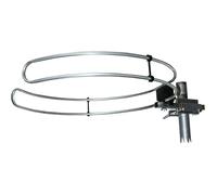 Antenne extérieure Antenne dipôle Circulaire Réception Radio pour l'extérieur VHF FM Aluminium 87.5-108mHz Argent 50cm.[Q435]