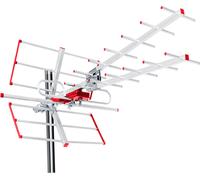 Antenne directionnelle d'éxterieure Maclean MCTV-855 Lte TV DVB-T/T2 H.265 HEVC combo UHF VHF actif max. 100dBμV Filtre