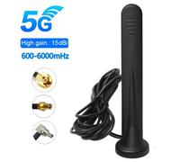 Antenne extérieure omni GSM 3G 4G 5G, Gain élevé 15dBi RP SMA mâle TS9 CRC9, antenne magnétique étanche pour Modem routeur Wifi SMA Mâle