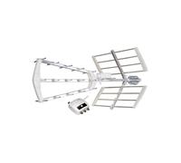 Antenne extérieure TNT - D2 - LTE 700 MHz - Amplifiée - Protégée 5G/4G - Gain 40 dB