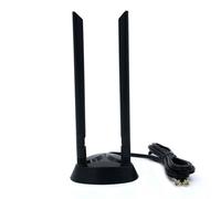 Antenne externe pour routeur WiFi ASUS,carte sans fil,base d'aspiration magnétique,câble d'extension mort pour touristes,gain élevé,2.4G,5.8G,5G - Type 2M Cable-10dBi