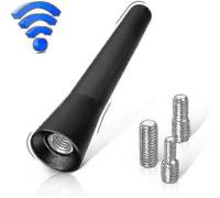 Antenne FM/DAB auto - Mini 6,5cm courte - Réception puissante FM/AM/DAB