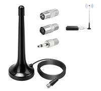 Antenne FM Dab Universelle pour Chaîne Hi-FI et Home Cinéma, Antenne Intérieure avec Base Magnétique et Câble 3m, Améliore la Réception Radio FM, Dab, Stereo et AV Receiver