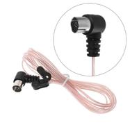 Antenne FM pour récepteur stéréo antenne Radio FM intérieure 75 Ohm UNBAL F Type câble Coaxial femelle antenne pour QXNF 2m