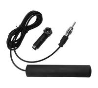 Antenne FM Voiture avec Adaptateur DIN Femelle ISO 1,6 m Câble Autoradio Brise-Collante AM Radio Amplificateur