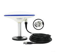 Antenne GNSS multibande L1 L2 L bande pour GPS GLONASS pour Galileo Beidou - Support de tige d'arpentage haut avec amplificateur à faible bruit - Équipement professionnel d'arpentage blanc 170 mm