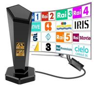 Antenne HD numérique d'intérieur pour Smart TV chaînes locales et résolution 4K base magnétique puissante r ANTENNE (HORS PARABOLE)