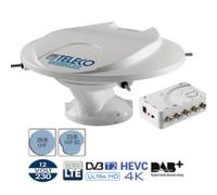 Antenne TV Omnidirectionnelle WING22 avec amplificateur AT412 5G, câble coaxial de 5m