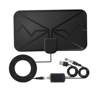 Antenne HD pour TV, antenne numérique TV HDTV intérieure DVB-T antennes amplifiées Arial Freeview pour chaînes locales, TVHD numérique