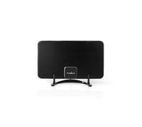 Antenne hdtv d'intérieur 0 25 km gain de 26 db fmvhfuhf noire