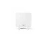 Antenne hdtv d'intérieur 0 - 25 km gain de 30 db fm/vhf/uhf blanche
